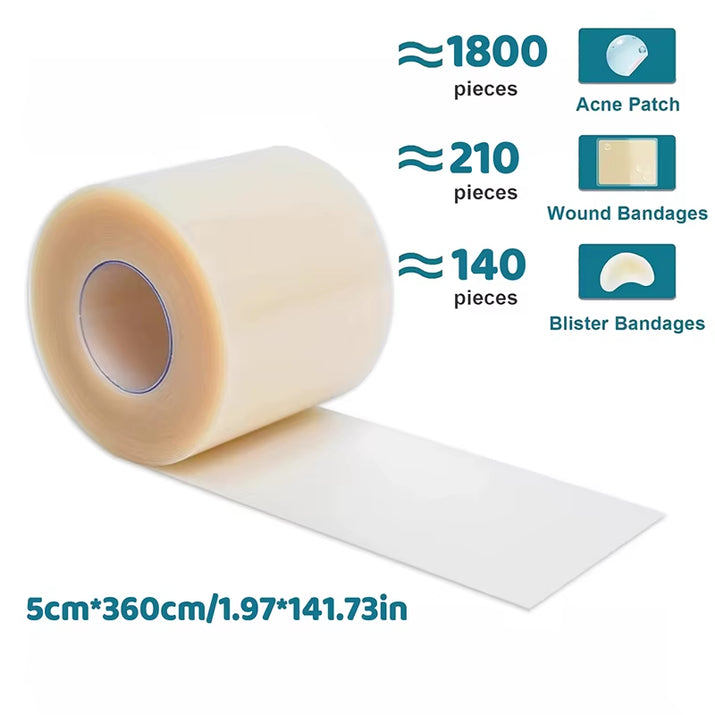 Hydrocolloid Roll for Wound Care Hydrocolloid Patch Bandages with Self-Adhesive, Bed Sore Bandages, Highly Absorbent